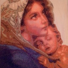 Работа «Богородица с младенцем»