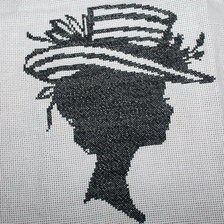 Работа «дама в шляпке»