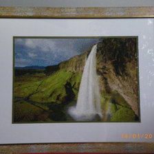 Работа «Исландия, водопад»