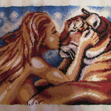 Работа «Тигр и девушка»