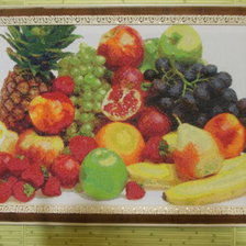 Работа «натюрморт на кухню - гора фруктов»