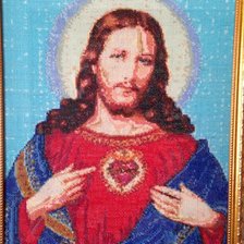 Работа «икона-сердце иисуса»