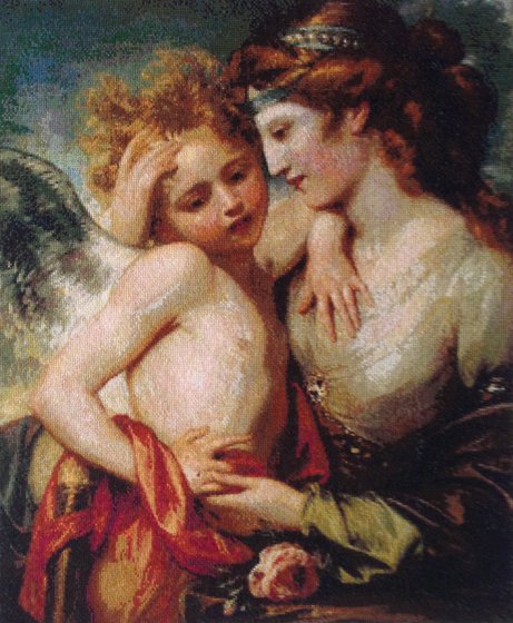 Работа «Venus Consoling Cupid Stung by a Bee»