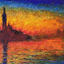 Работа «Claude Monet, San Maggiore at Dusk»
