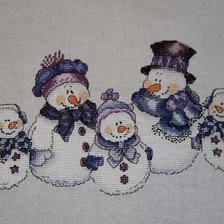 Работа «Семейка снеговиков»