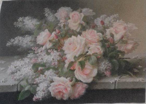 Работа «ГК 2103 "Still Life Flowers" Raoul de Longpre»