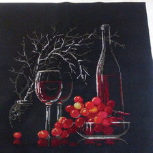 Работа «Натюрморт с красным вином»