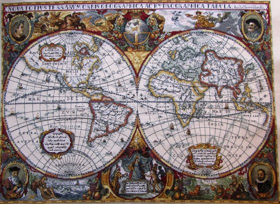 Работа «Старинная карта мира.»