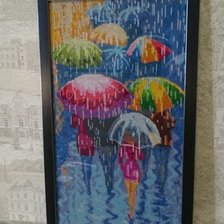 Работа «Яркие зонтики»
