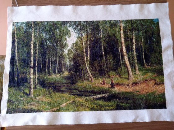 Работа «И. Шишкин: Ручей в березовом лесу»