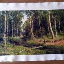 Работа «И. Шишкин: Ручей в березовом лесу»