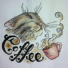 Работа «Кофейный котик»