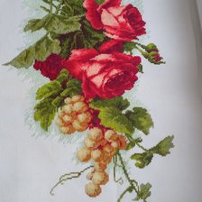 Работа «розы и виноград»