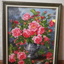 Работа «Букет розовых роз»