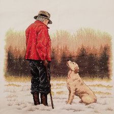 Работа «Старик и его собака»