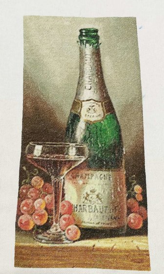 Работа ««Bonny Art 0005-РВ "Шампанское и розовый виноград»»