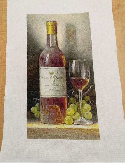 Работа «Bonny Art 0001-PB: Белое вино и виноград»