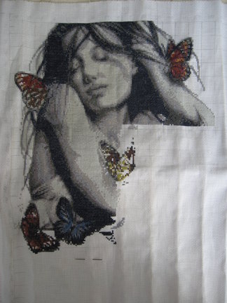 Девушка с бабочками №17465