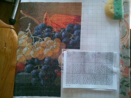 Мой натюрморт с виноградом (процесс) №41561