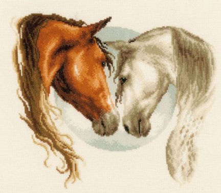 Схема Vervako «Две лошади» №60566