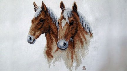 Схема Vervako «Две лошади» №60725