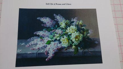 «Still Life of Roses and Lilacs» - Сирень и желтые розы №116243