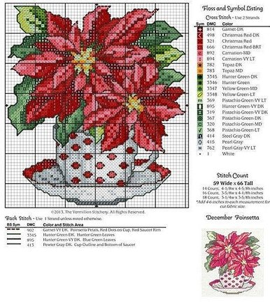 Цветочно-чашечный календарь №117093