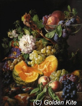 Натюрморт ГК 1645. Peaches, Plums, Grapes and Melon. №136842