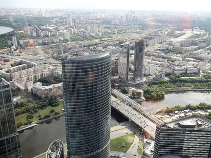 Башня Федерация, Москва-Сити. Вид с 89-го этажа на Москву. №165175