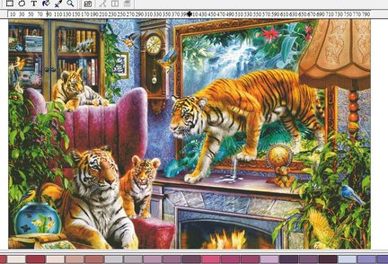Тигры у камина №168234
