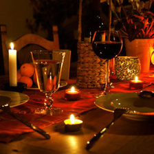 Схема вышивки «Ужин при свечах))»