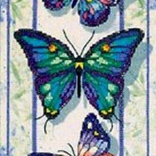 Оригинал схемы вышивки «Три бабочки» (№2280)