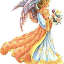 Оригинал схемы вышивки «ангел» (№2367)
