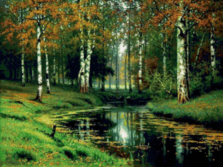 Серия " Осень " - вода, осень, листья, пейзаж - предпросмотр