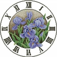Оригинал схемы вышивки «часы» (№8141)