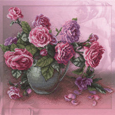Оригинал схемы вышивки «Розовые мечты» (№10214)