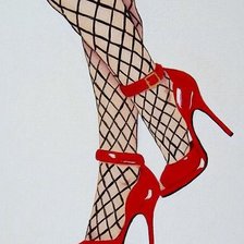 Оригинал схемы вышивки «Женские ножки» (№10448)