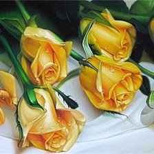 Оригинал схемы вышивки «желтые розы» (№13233)