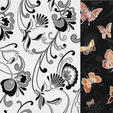 Схема вышивки «узоры и бабочки 1»