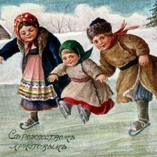 Оригинал схемы вышивки «Рождественская открытка» (№14654)