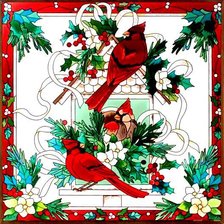 Схема вышивки «Рождественская картина»