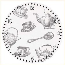 Оригинал схемы вышивки «кухонные часы» (№17657)