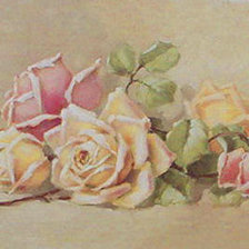 Схема вышивки «винтажные розы»