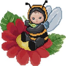 Оригинал схемы вышивки «Пчелка» (№24327)
