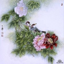 Схема вышивки «Китайские мотивы, птицы»