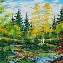 Схема вышивки «Серия "Пейзаж. Осень"»