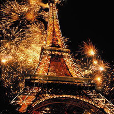 Схема вышивки «Новый год в Париже»