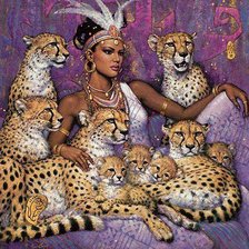 Оригинал схемы вышивки «Царица Африки» (№29839)