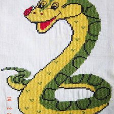 Оригинал схемы вышивки «Змей с букашкой» (№31026)
