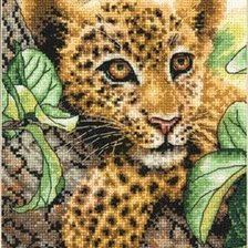 Оригинал схемы вышивки «Леопард» (№37523)